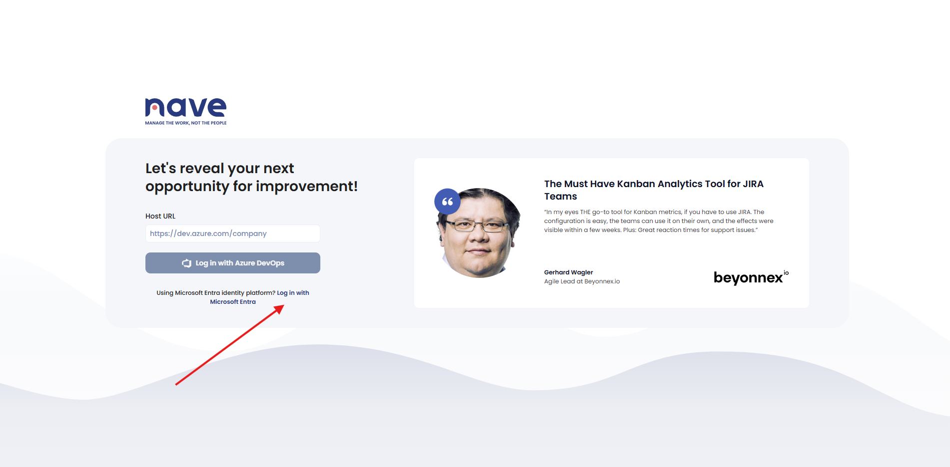 login with entra link
