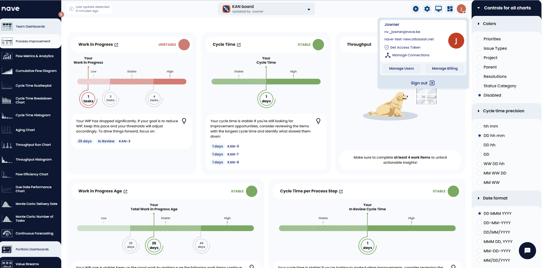 manage con under profile