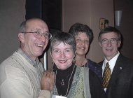 L to r: Brian Millage. Wilma Backus, Margorie Barker, Mike Hendr