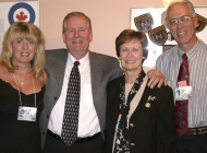 Lesley Brown, Ron and Glenda Bauman, Bruce Brown