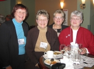 left to right: Wendy Dale, Karen Huckins, Mary Huckins and Irene